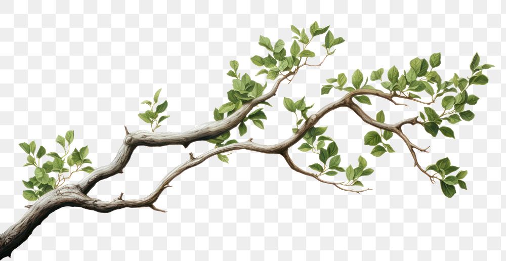 PNG Tree branch plant leaf transparent background