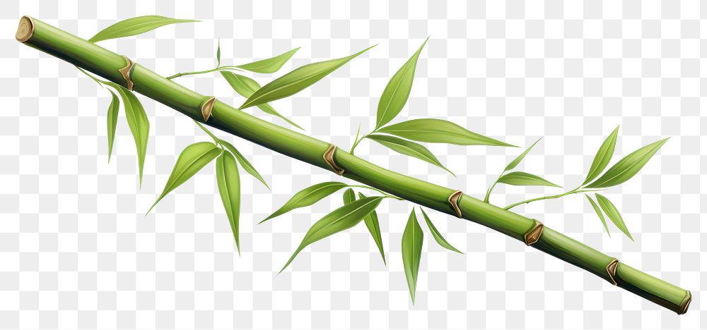 PNG Bamboo branch plant transparent background