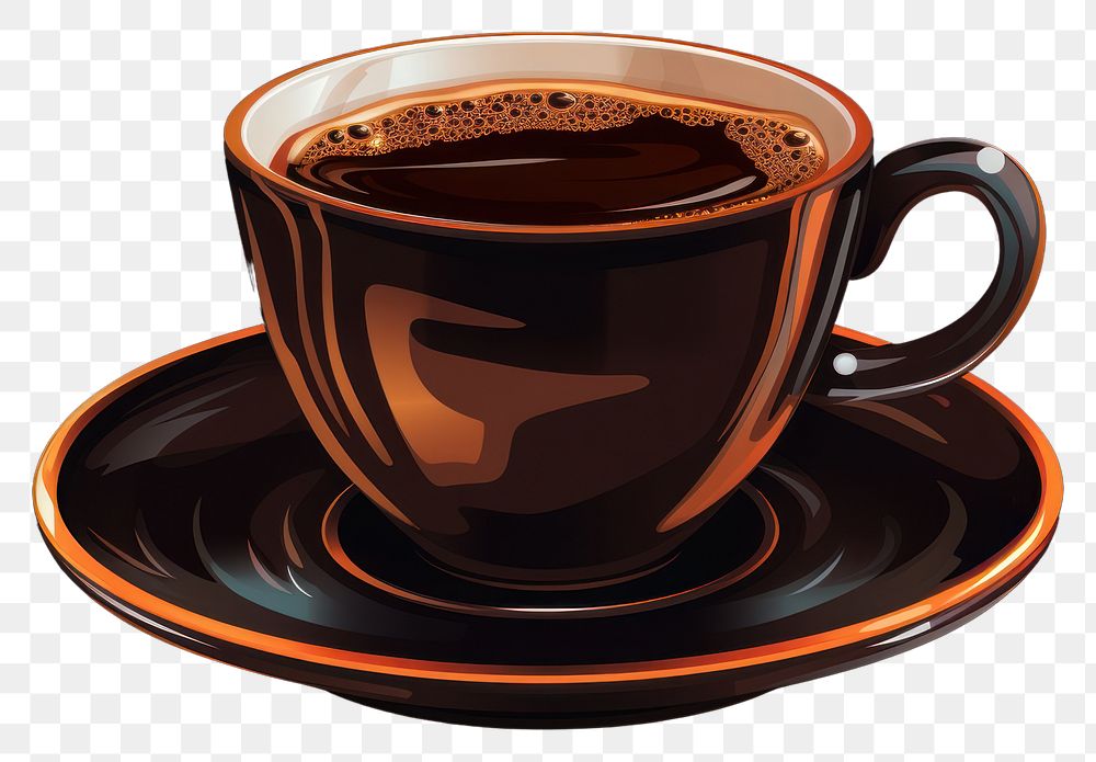 PNG Coffee saucer drink cup. 