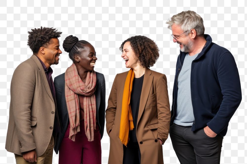 PNG Laughing talking people adult. AI generated Image by rawpixel.