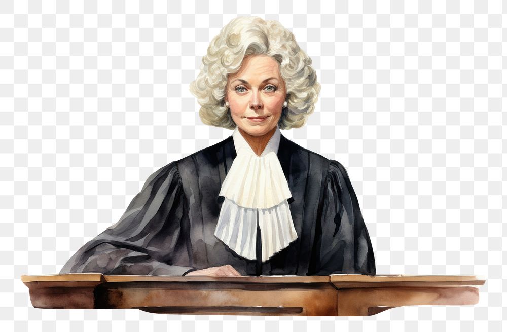 PNG Portrait female adult judge. AI generated Image by rawpixel.