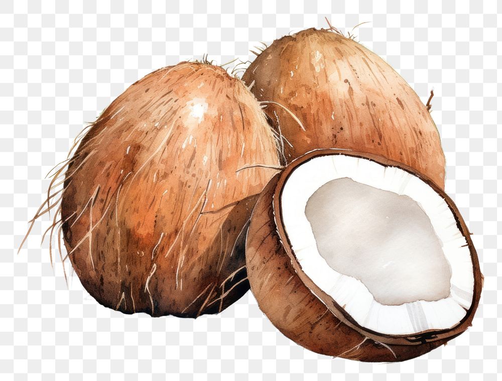 PNG Coconut food freshness eggshell. 