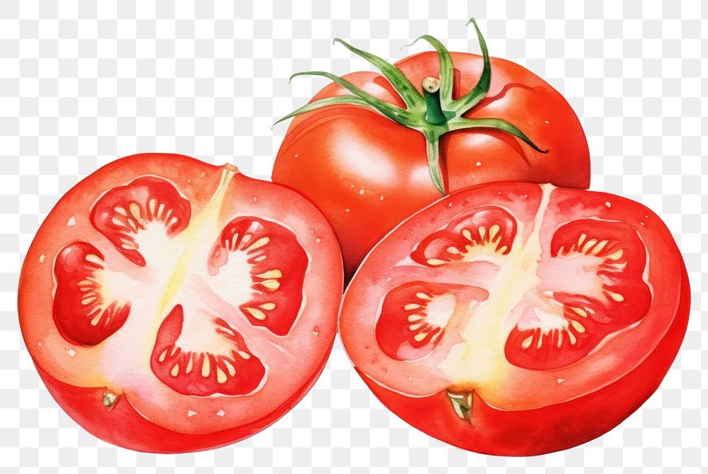 PNG Tomato vegetable plant food. 