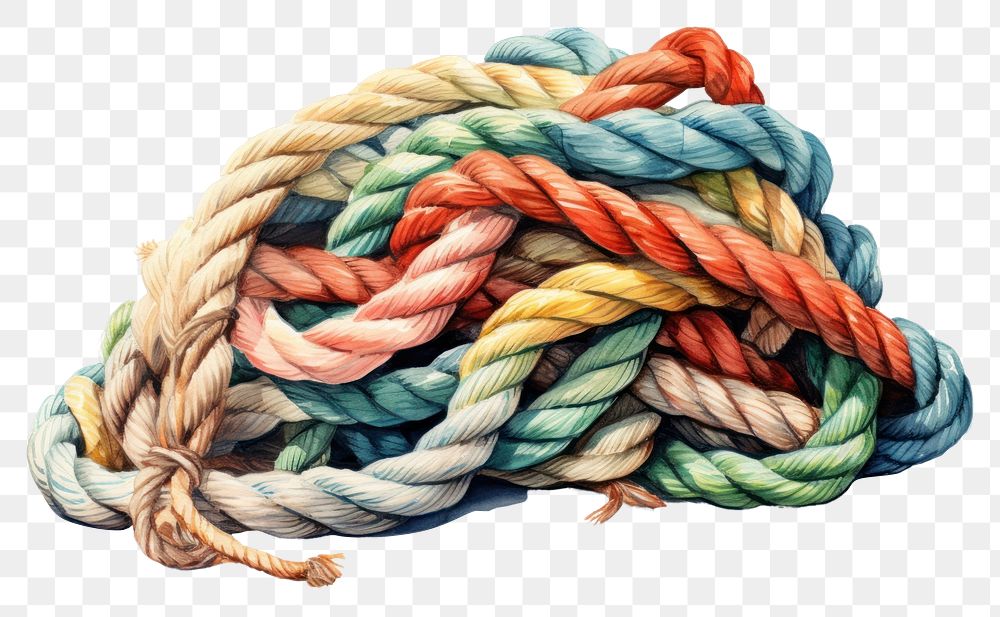 PNG  Rope durability complexity creativity. AI generated Image by rawpixel.