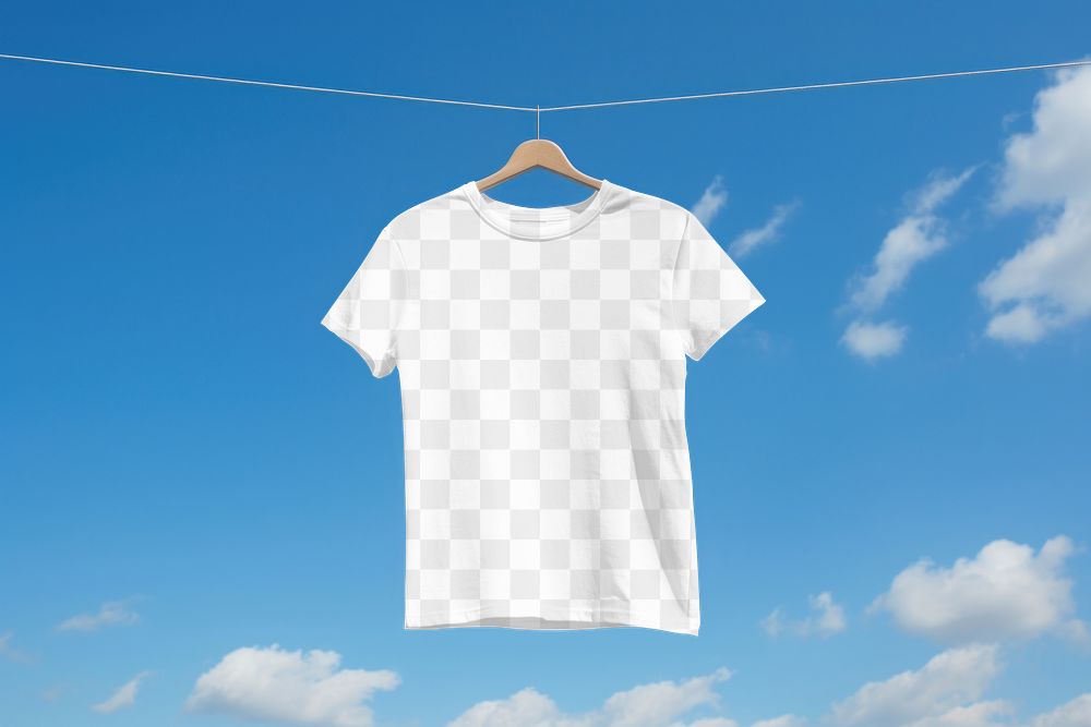 T-shirt png transparent mockup, casual fashion