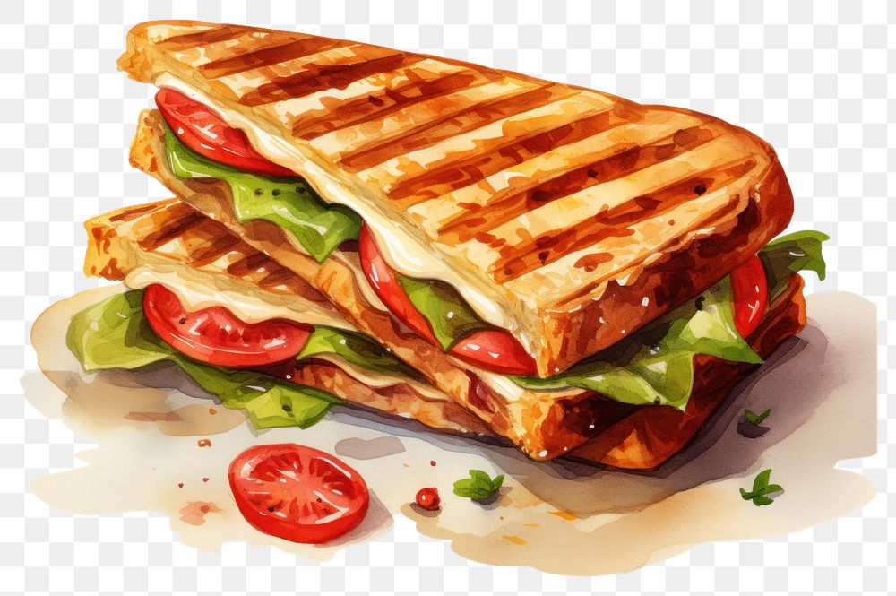 PNG Sandwich bread food meal. AI generated Image by rawpixel.