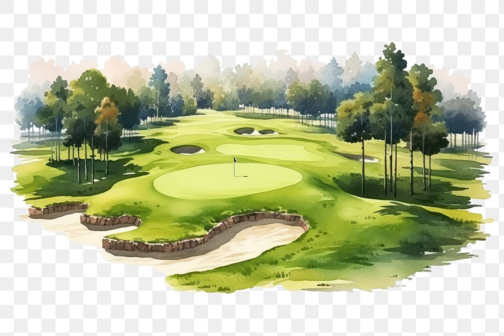PNG Outdoors sports nature golf. AI generated Image by rawpixel.