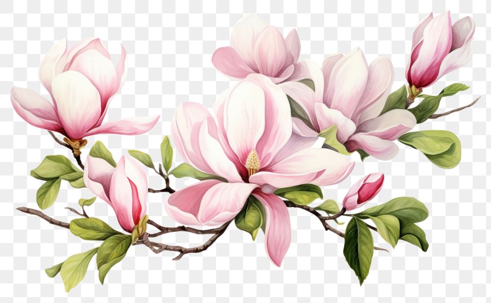 PNG Blossom flower magnolia plant