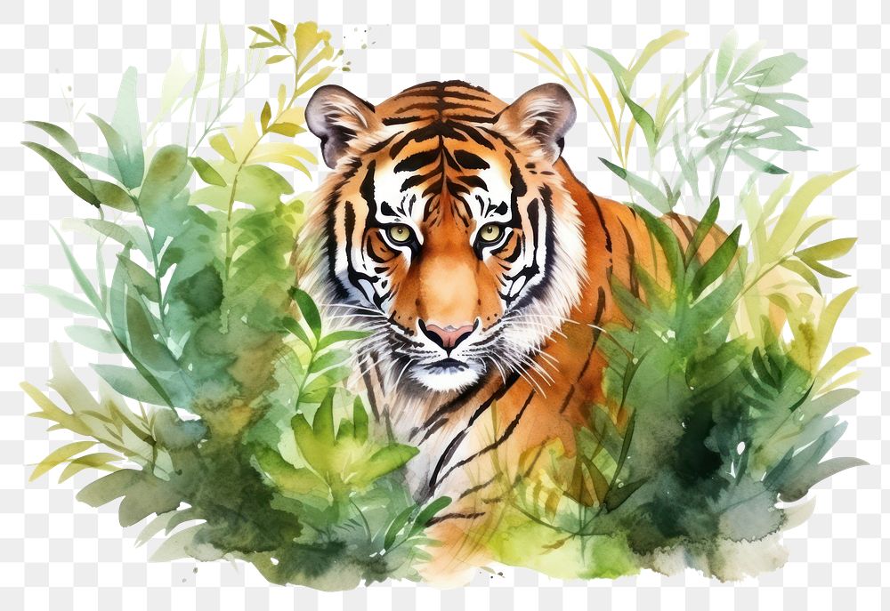 PNG Tiger wildlife animal mammal. AI generated Image by rawpixel.