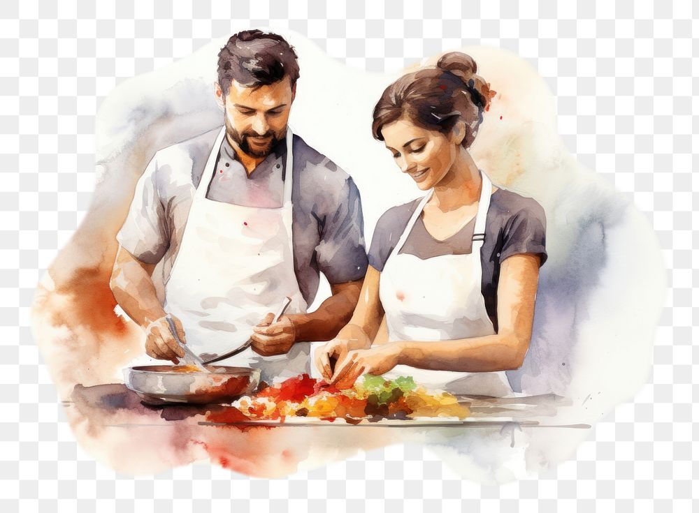 PNG Cooking adult chef food. AI generated Image by rawpixel.