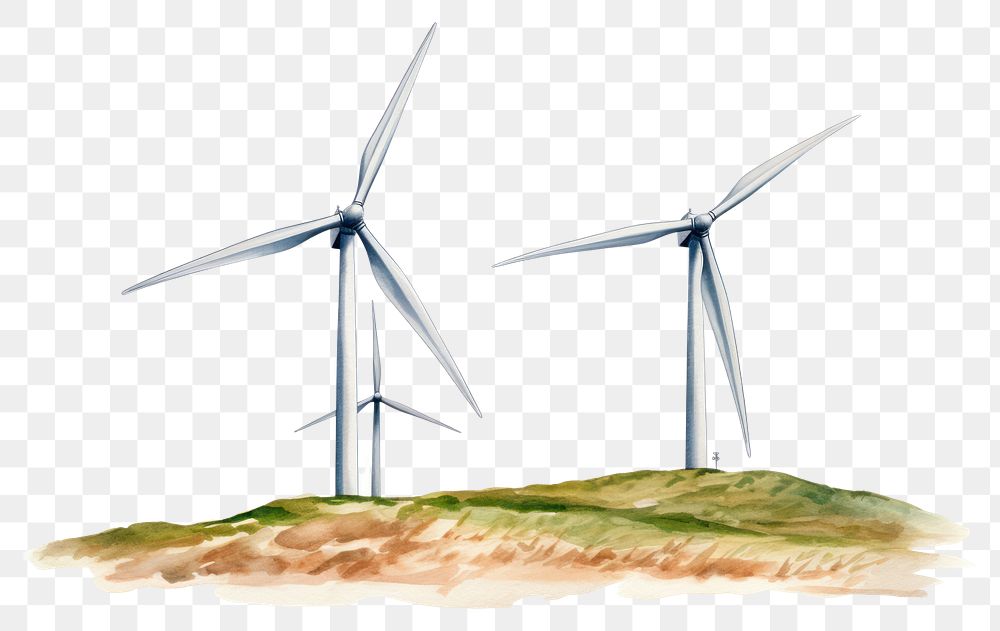 PNG Windmill outdoors turbine machine. AI generated Image by rawpixel.