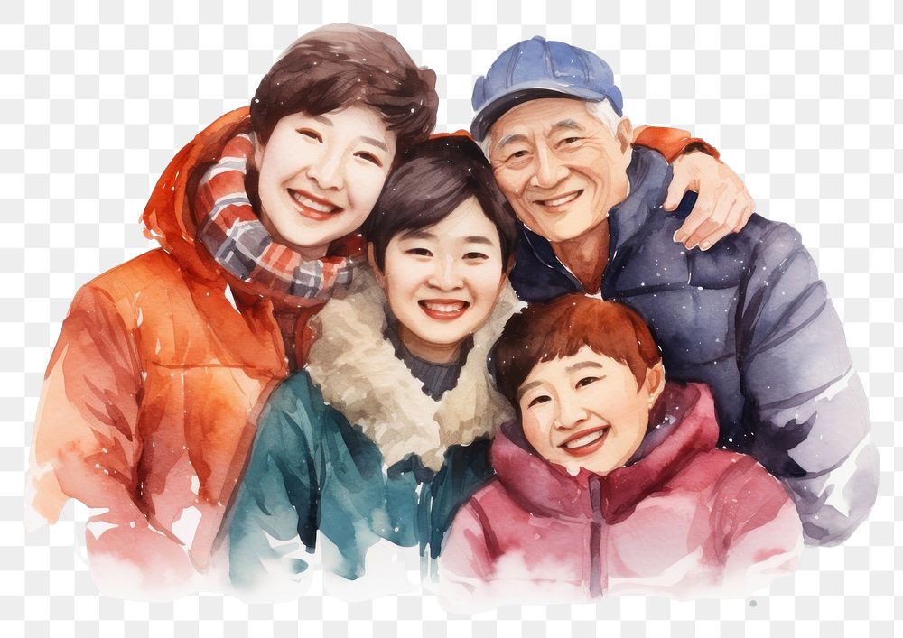 PNG Portrait laughing family people. AI generated Image by rawpixel.