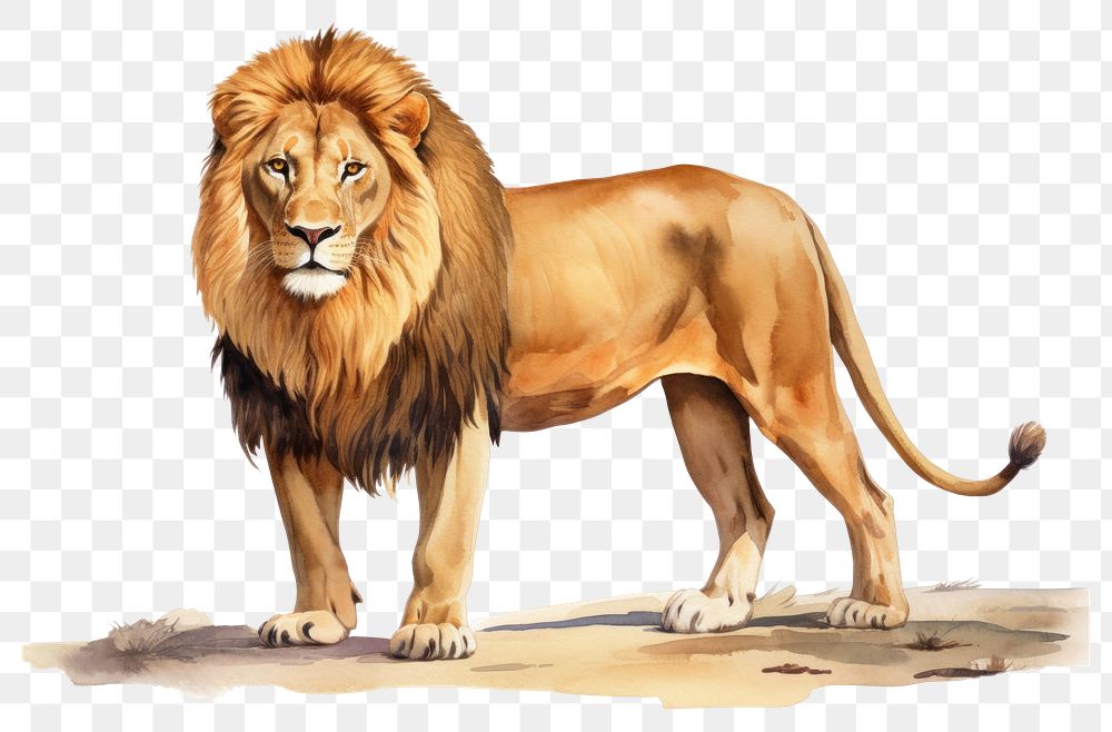 PNG Mammal animal safari lion. AI generated Image by rawpixel.