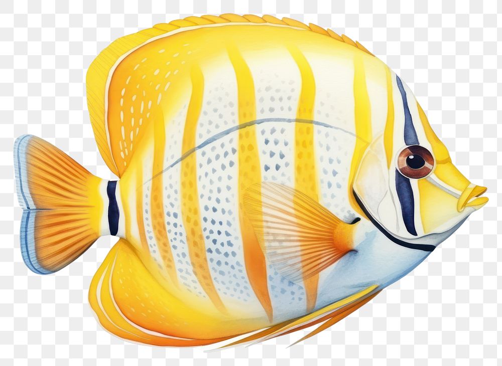 PNG Fish animal white background pomacanthidae. 