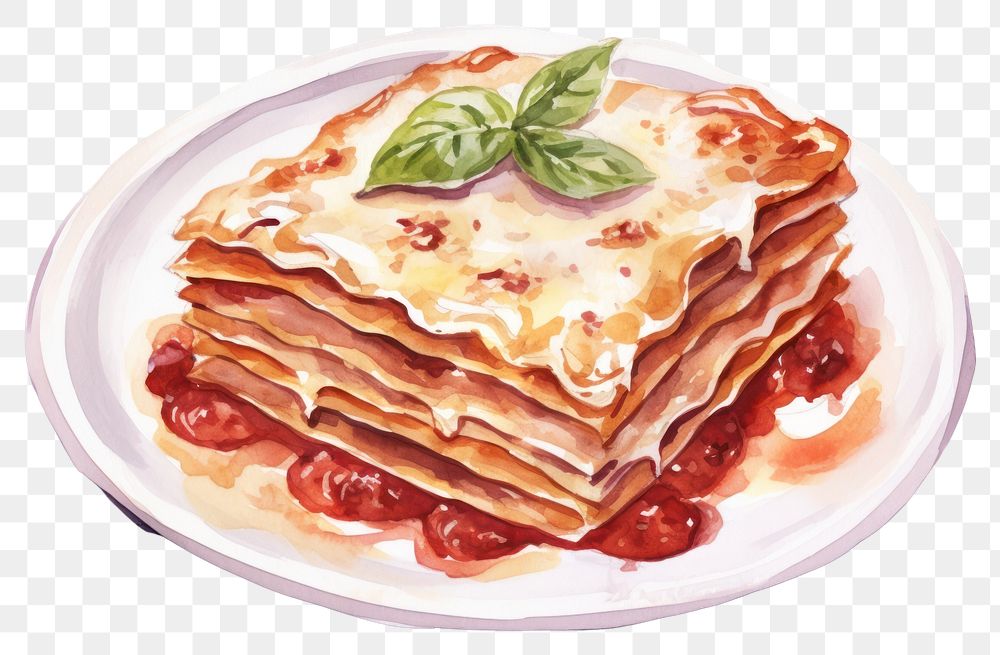 PNG Dessert pancake food breakfast. AI generated Image by rawpixel.