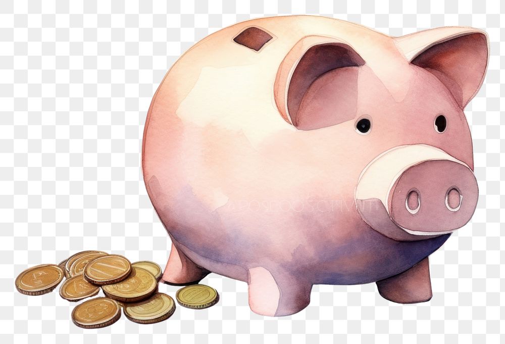 PNG Pig savings mammal money. AI generated Image by rawpixel.