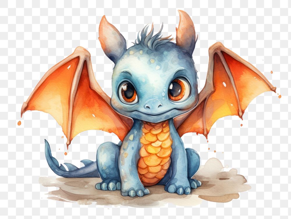 PNG Dragon animal cute representation. AI generated Image by rawpixel.