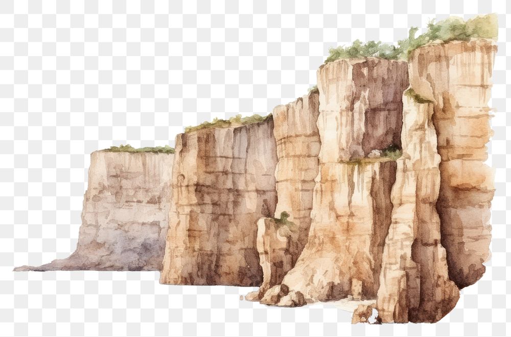 PNG Outdoors nature cliff rock. AI generated Image by rawpixel.