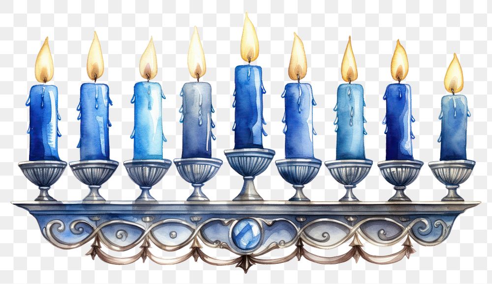 PNG Candle hanukkah fire hanukkah menorah. AI generated Image by rawpixel.