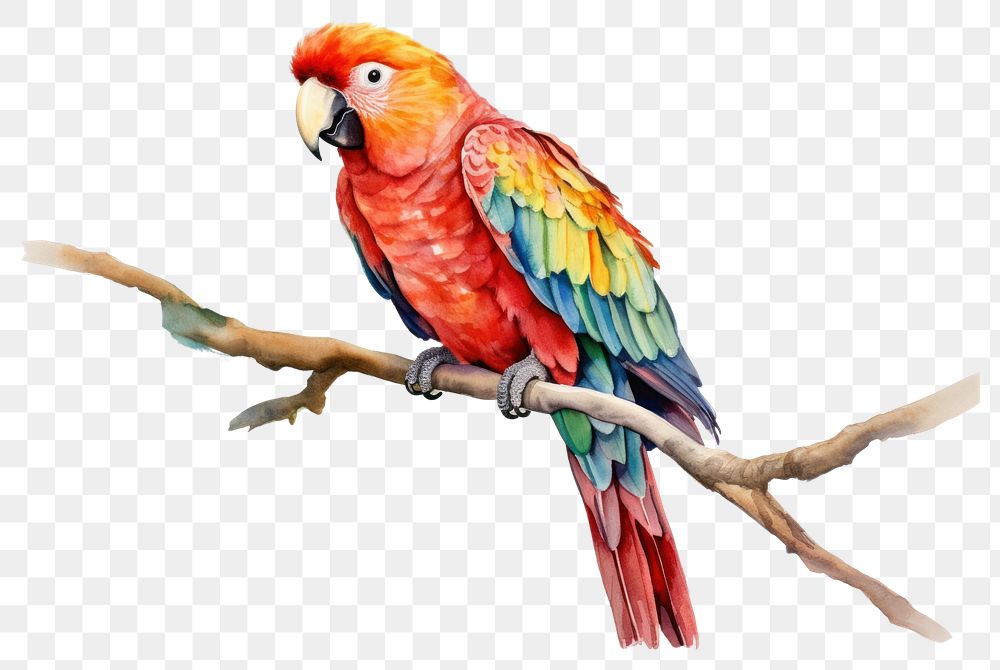 PNG Parrot animal bird creativity. AI generated Image by rawpixel.