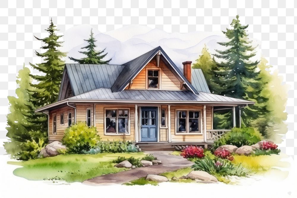 PNG Architecture building outdoors cottage. AI generated Image by rawpixel.