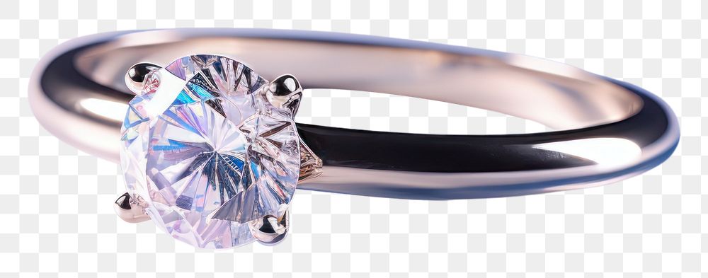 PNG Diamond ring platinum gemstone. 