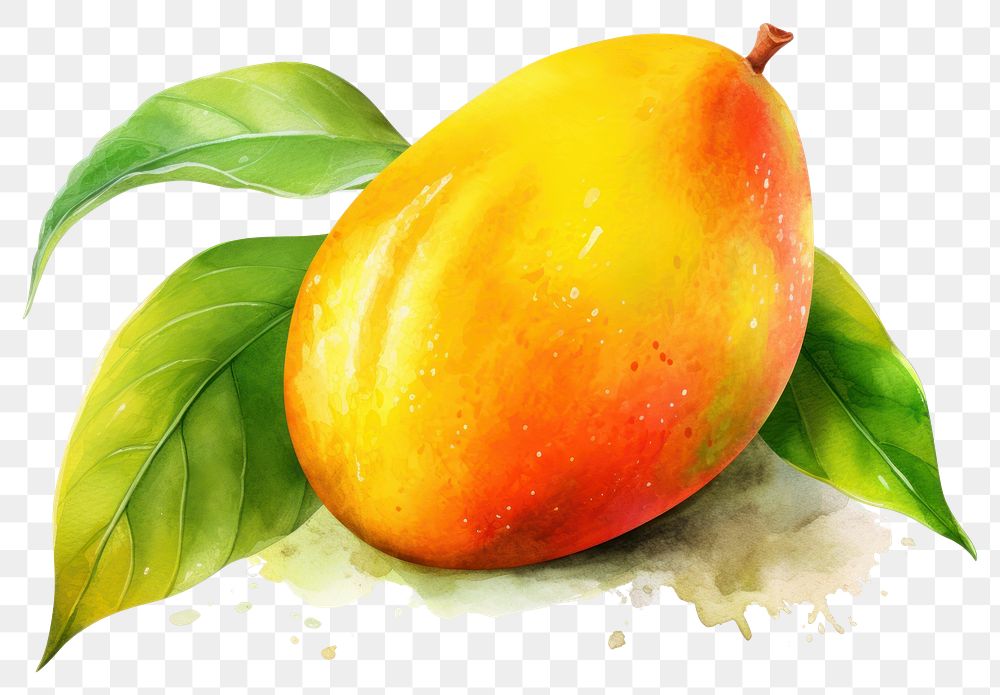 PNG Mango fruit plant pear. AI generated Image by rawpixel.