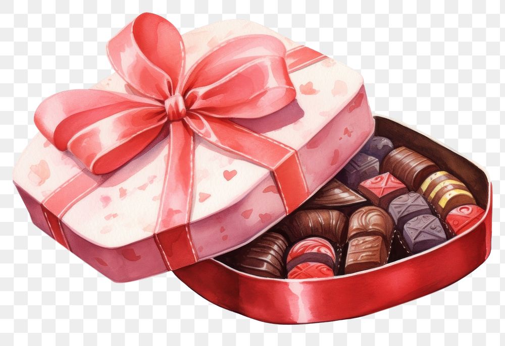 PNG Chocolate ribbon food box