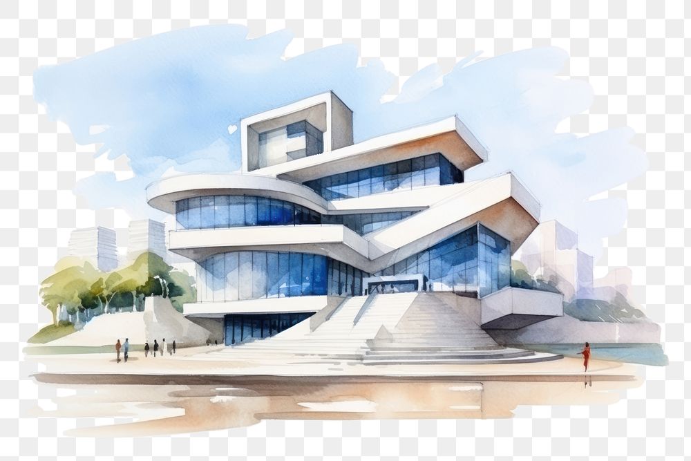 PNG Architecture building city transportation. AI generated Image by rawpixel.