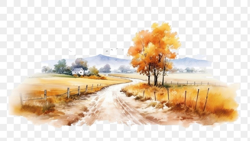 PNG Landscape outdoors painting nature. 