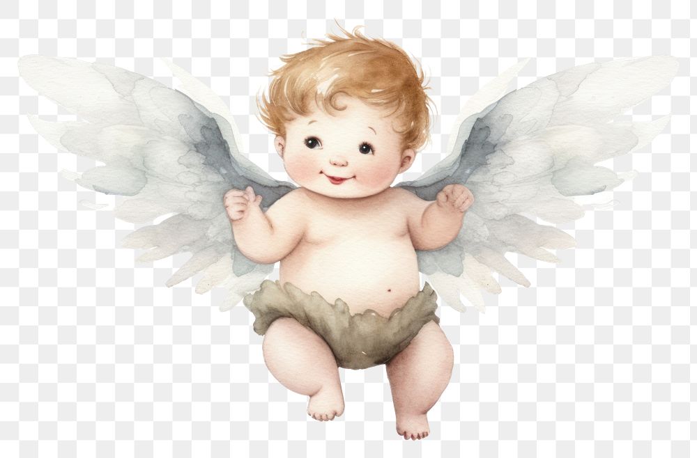 PNG Angel baby toy representation. AI generated Image by rawpixel.