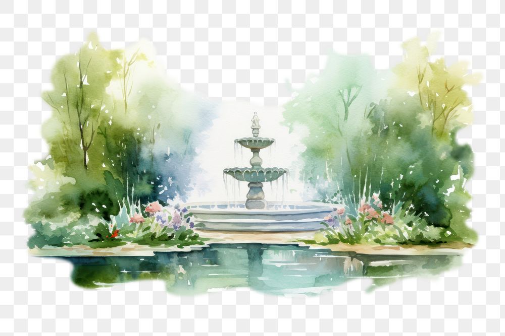 PNG Architecture outdoors fountain nature. AI generated Image by rawpixel.