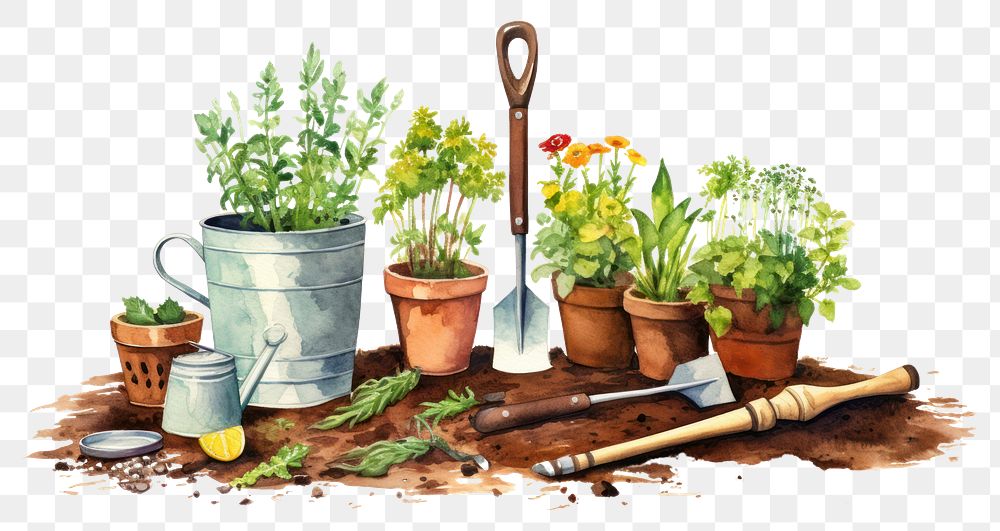 PNG Garden tool gardening outdoors. AI generated Image by rawpixel.