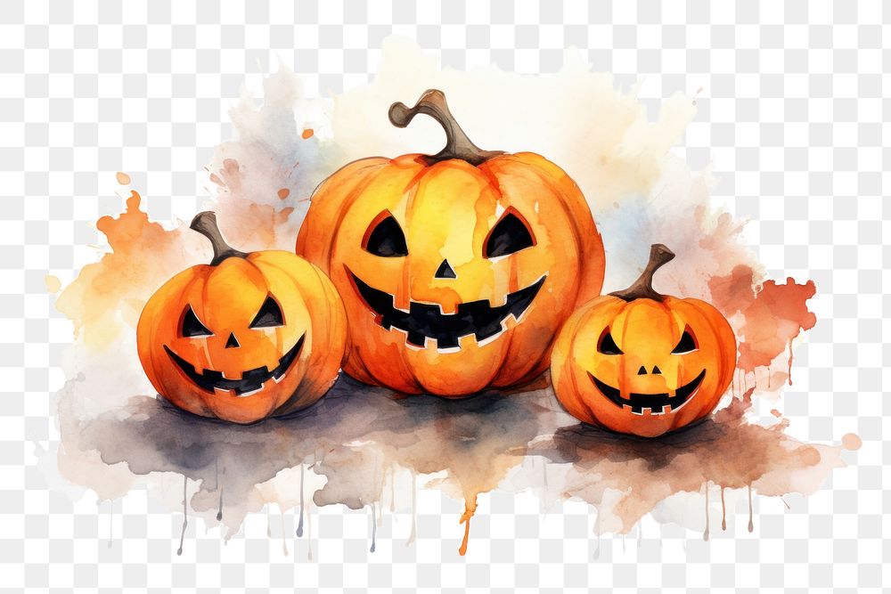 PNG Halloween anthropomorphic jack-o'-lantern representation. 