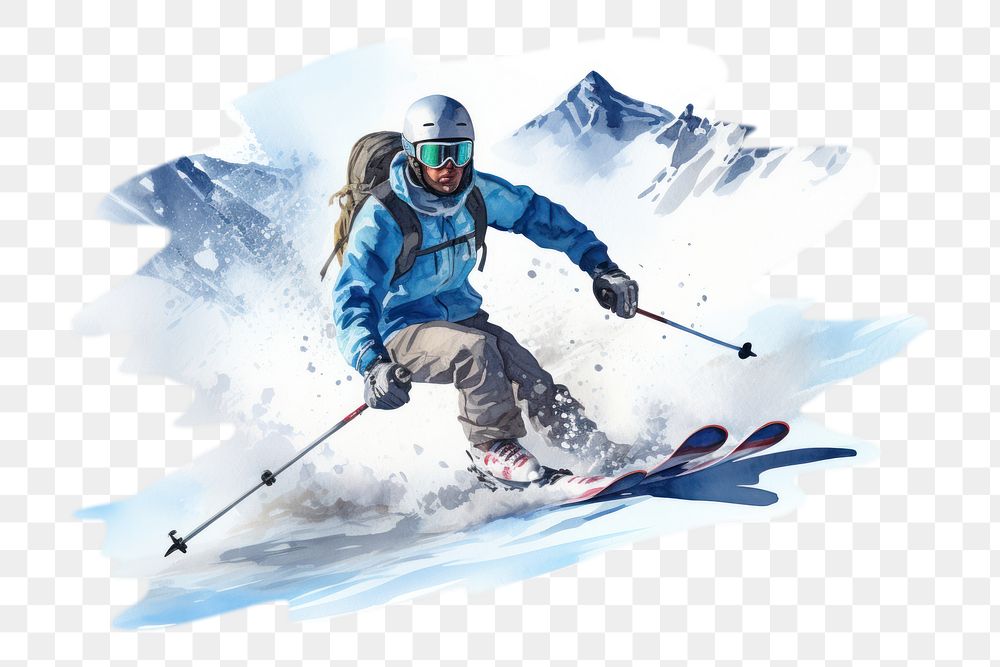 PNG Recreation footwear outdoors skiing. AI generated Image by rawpixel.