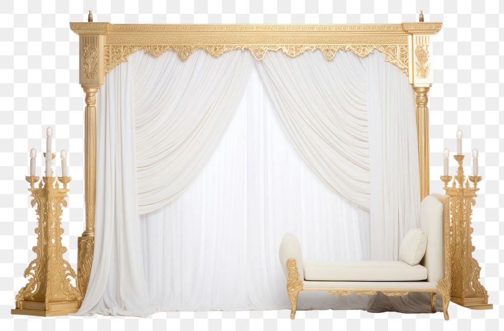 PNG Furniture curtain architecture decoration. AI generated Image by rawpixel.