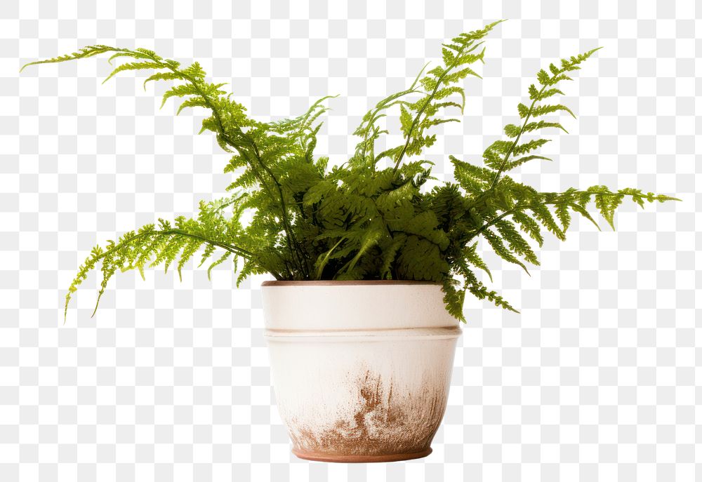 PNG Plant fern houseplant terracotta. AI generated Image by rawpixel.