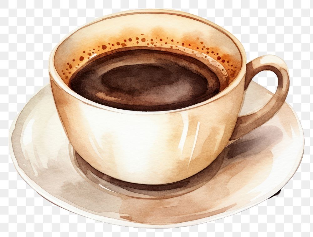 PNG Coffee saucer drink cup. 