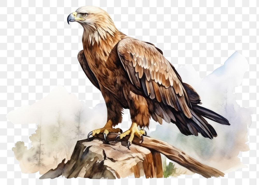 PNG Buzzard vulture animal bird. AI generated Image by rawpixel.