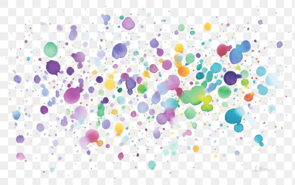 PNG Confetti backgrounds celebration splattered. AI generated Image by rawpixel.