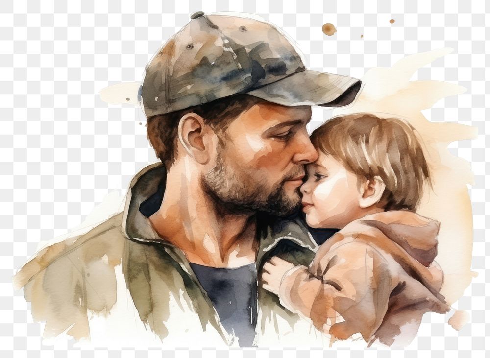PNG Portrait kissing adult baby. AI generated Image by rawpixel.