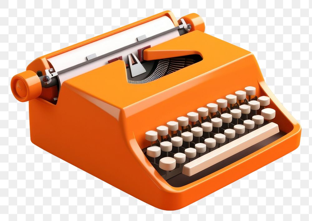 PNG Typewriter text orange background correspondence. 