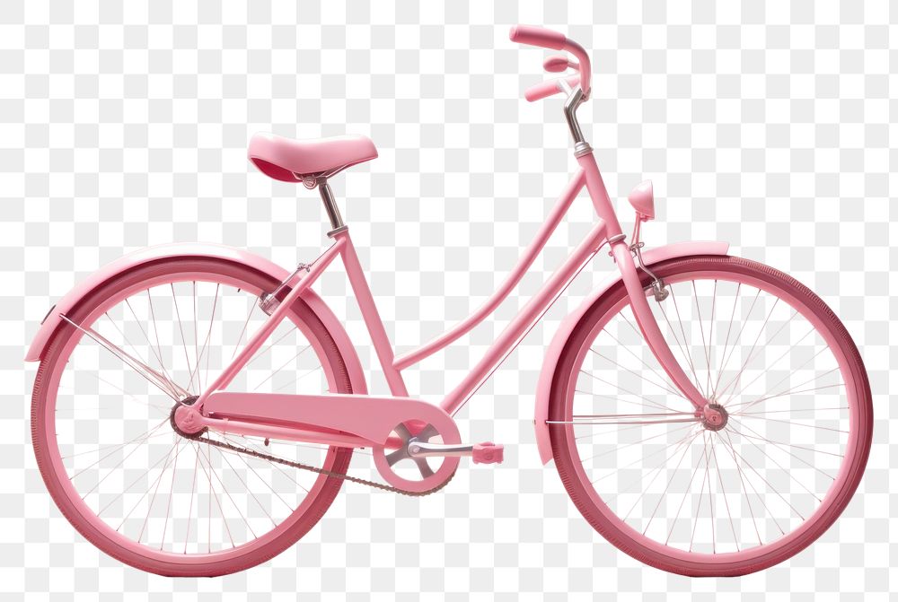 PNG Bicycle vehicle wheel pink transparent background