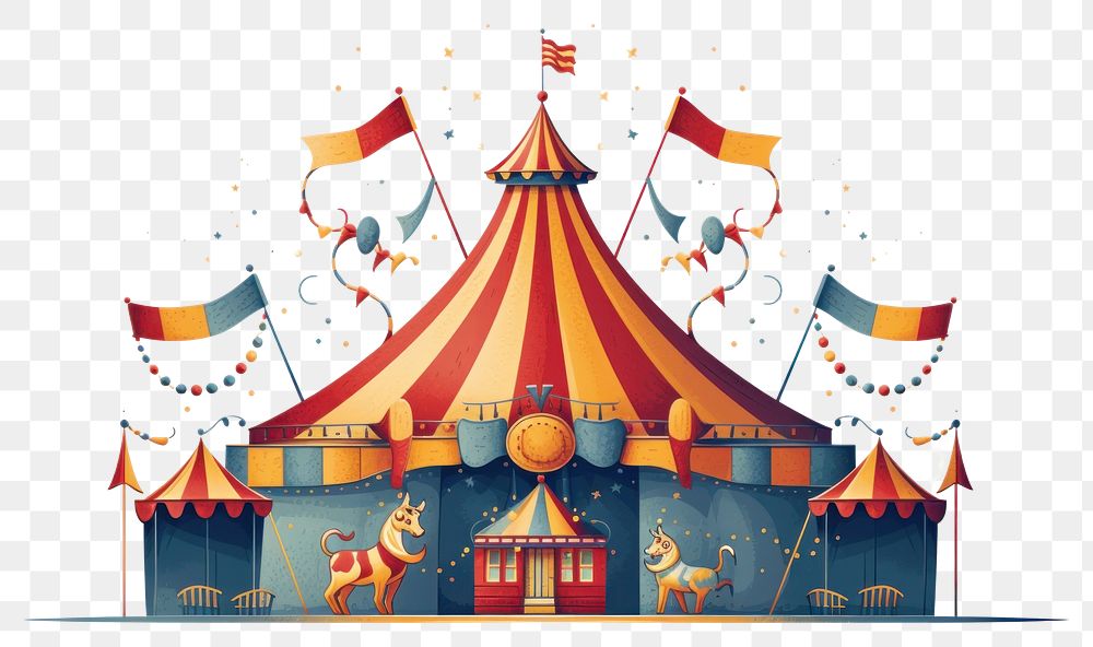 PNG Circus recreation representation architecture. AI generated Image by rawpixel.
