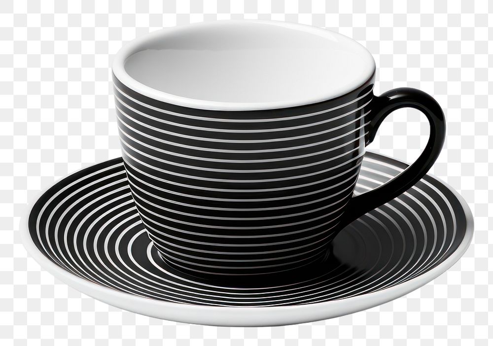 PNG Coffee cup pattern saucer. 