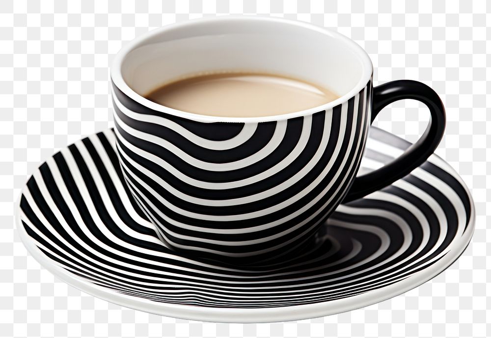 PNG Coffee cup pattern saucer. AI generated Image by rawpixel.