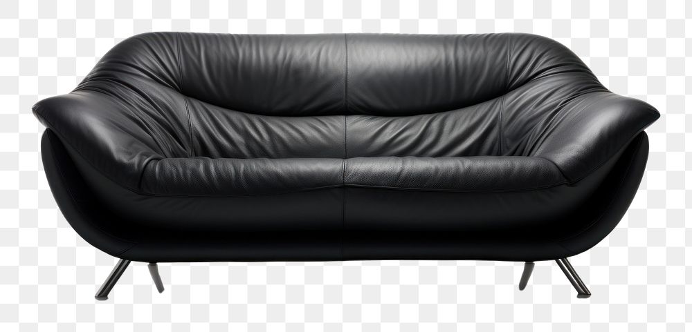 PNG Furniture armchair black sofa. AI generated Image by rawpixel.