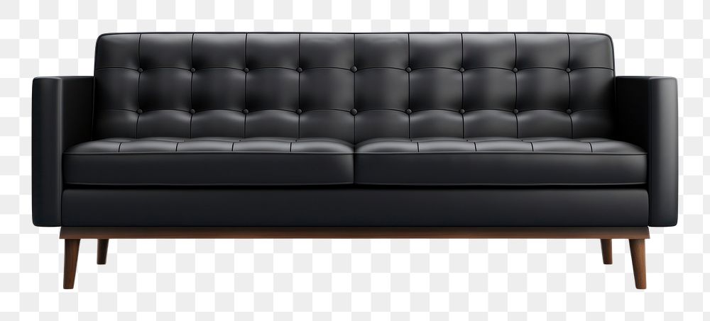 PNG Furniture chair black sofa. 