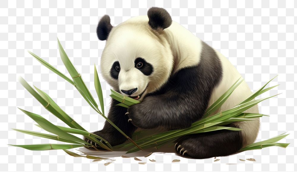 PNG Wildlife animal mammal bamboo. AI generated Image by rawpixel.