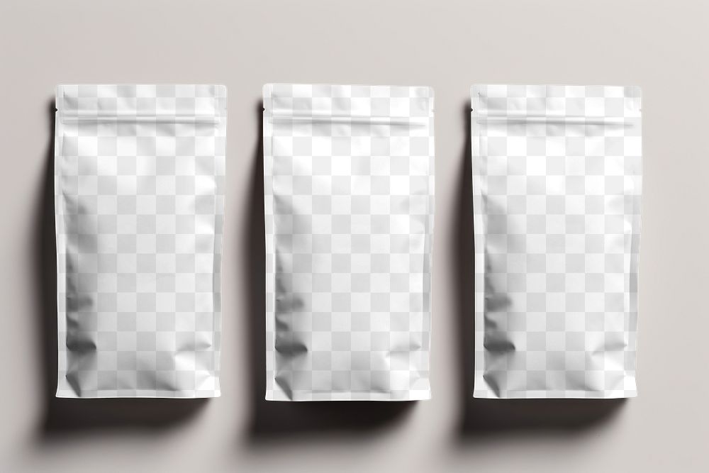 Resealable bag, png transparent mockup